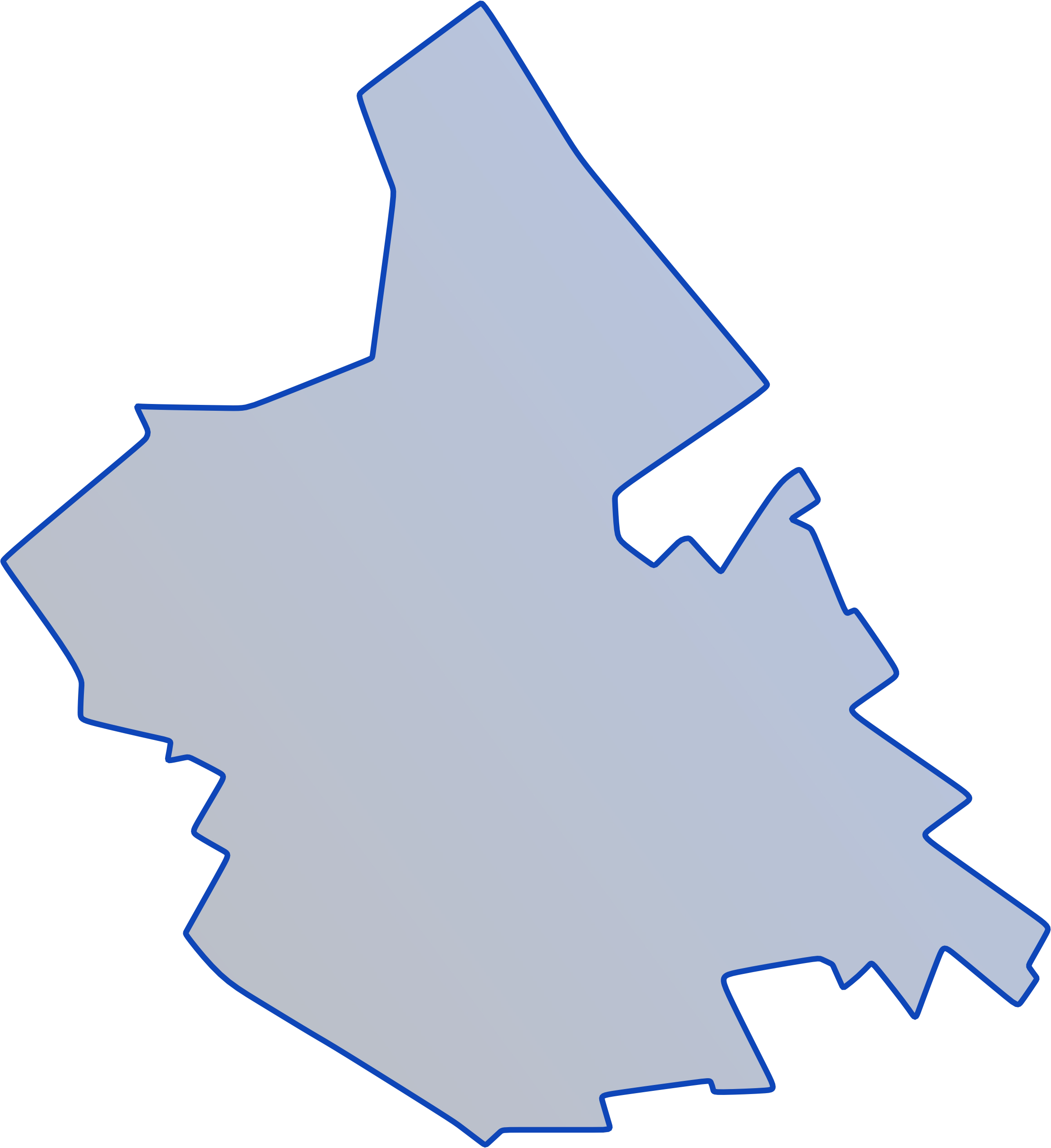 Mapa de Cândido Mota